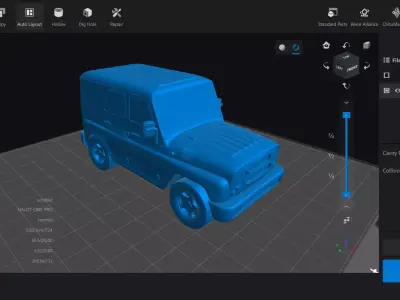 UAZ Hunter 2012 STL High Detail Realistic 3D Printable  3D print model