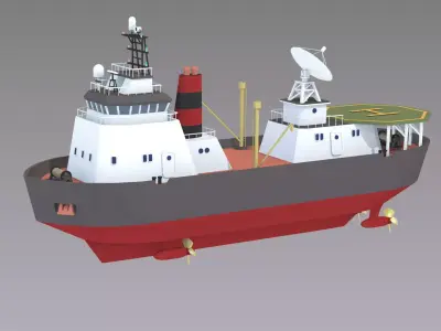 Cartoon Ice breaker 3D model