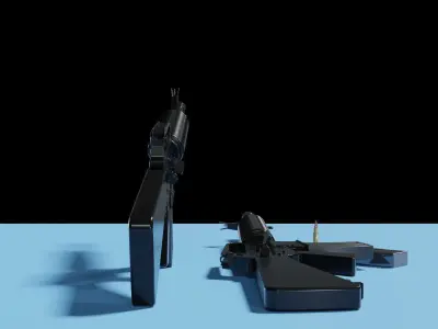 M16 Assault Rifle Low-poly 3D model purchase