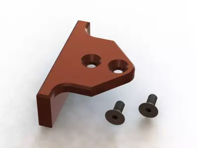 Woodpeckers Woodworking Rule - 12 inch with Hook Stop 3D model