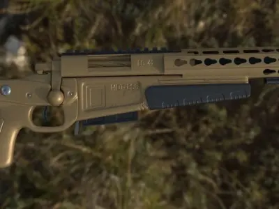 LC 42 Rifle Low-poly 3D model