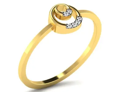 Engagement ring  55 light weight 3dm cad files part 07 3D print model purchase