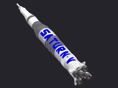 Miniature of Saturn V 3D model