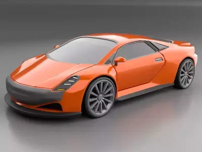 Original concept cars collection 3D Model Pack buy