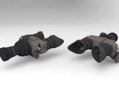 Binacular C pair of binoculars Low-poly 3D model