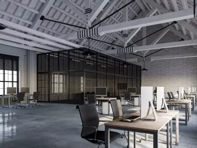 Loft Office 14 3D model