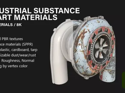 Industrial Substance Smart Materials - 20 Materials - 8K Texture