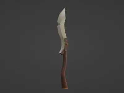 NATURE SWORD Low-poly 3D model