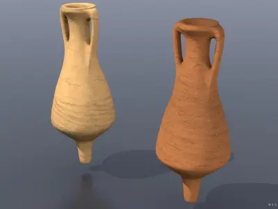Beltran-IIB type Amphora Low-poly 3D model