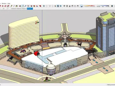 Sketchup Commercial Office Complex 246 3D model