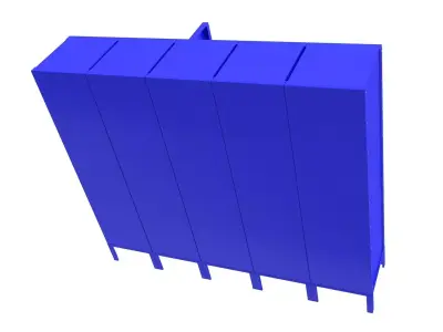 chool Gym Locker 3D model