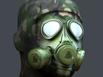 Helmet 3d model military combat Military Low-poly Low-poly 3D model 3