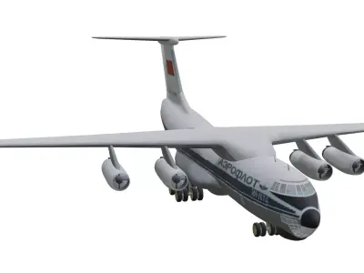 Ilyushin Il-76 Candid Low-poly 3D model