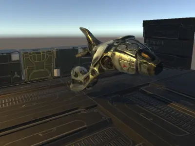 Heavy Sci-Fi Bomber 3D model