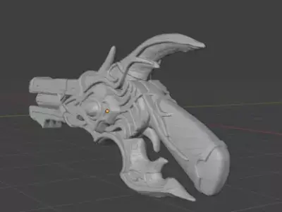 Futuristic Sci  Fi Prop Weapon for 3D Printing 3D print model