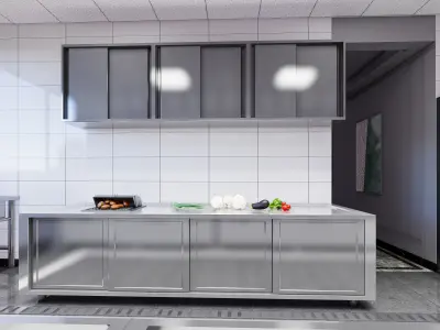 Commercial Kitchen 7 3D model purchase