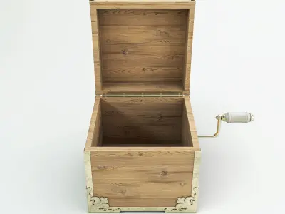 Ornate Wind Up Box 3D model