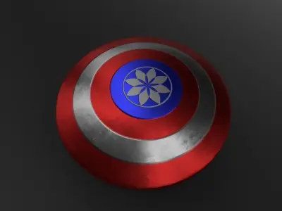 Shield For game Free low-poly 3D model