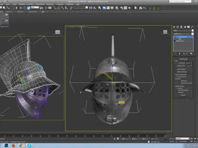 gladiator helmet Free low-poly 3D model purchase