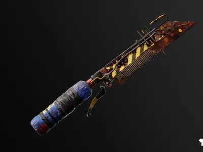 Post Apocalyptic Melee Weapons VOL 1 Low-poly 3D model