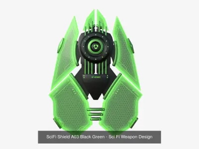 10 SciFi Shields A Collection - Sci Fi Weapon Design 3D Model Pack purchase