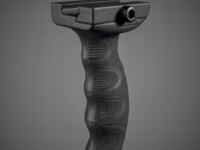 Tactical grip Low-poly 3D model