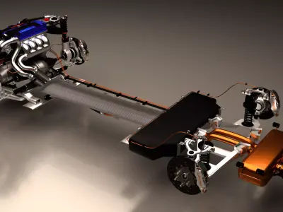 Honda Engine 3D model purchase