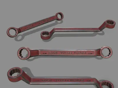 wrench Low-poly 3D model 31