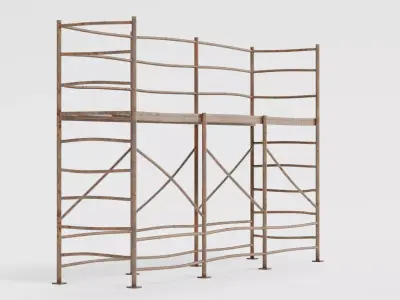 -Old Scaffolding V7- 3D model