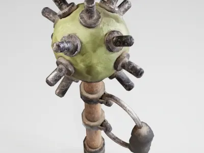 Post Apocalyptic Weapon Low-poly 3D model purchase