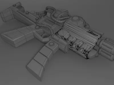 Weapon X cyber 3D model