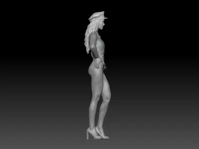 PIN UP NAVY GIRL 3D print model