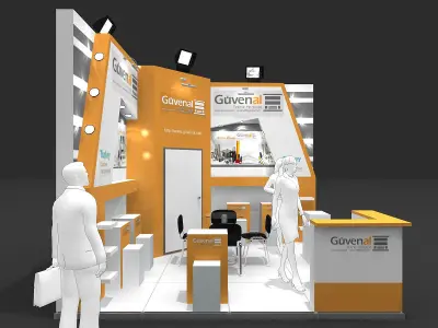 Exhibition Stand - ST0058 3D model