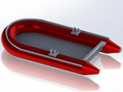Inflatable Boat 3D model