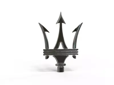 Maserati logo Low-poly 3D model