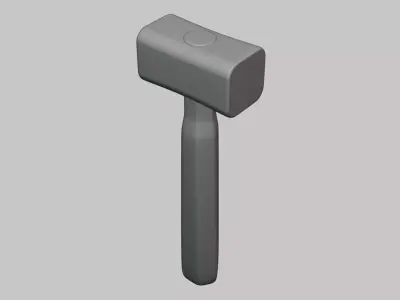 Hammer - Geometry Only No Textures No Materials 3D model purchase