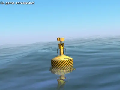 Ocean Buoy Low-poly 3D model