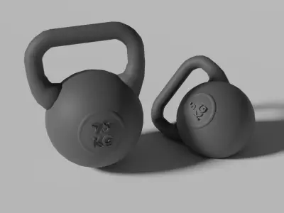 Football Training Equipments Low-poly 3D model