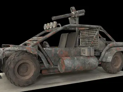Apocalyptic buggy 3D model