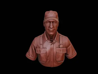 Truck Driver Bust 3D print model purchase