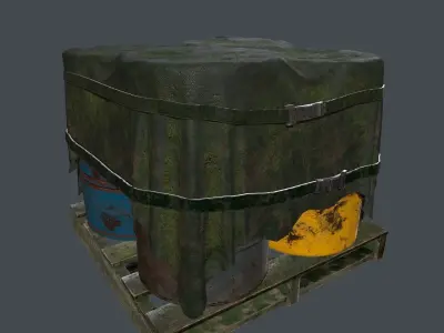 Military Material Low-poly 3D model purchase