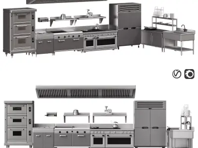  A set of equipment for cafes and restaurants 02 3D model