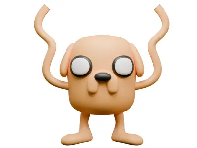Jack The Dog Free low-poly 3D model