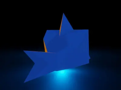 Sharky - The Shark  Low-poly 3D model
