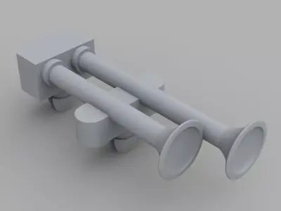 Lumar Toy Crane Replacement Air Horns 3D print model