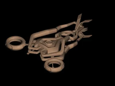 DRONE CONCEPT Low-poly 3D model