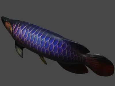 3d fish Low-poly 3D model