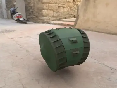 Wehrmacht tank Low-poly 3D model