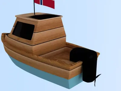 Norway Fishing Boat 3D model