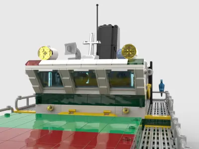 Cargo ship Container ship  LEGO TOY  3D model